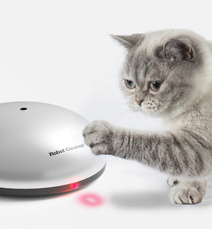 Teasing cat sweeping robot