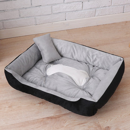 Dog paw print pet mattress