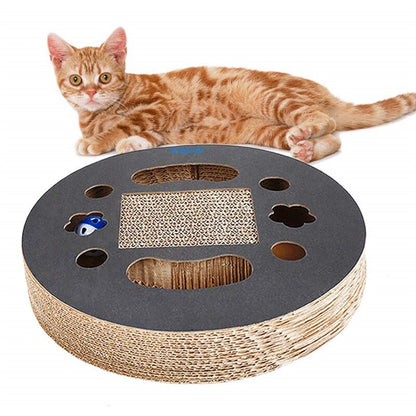 Corrugated cat scratch board cat toy