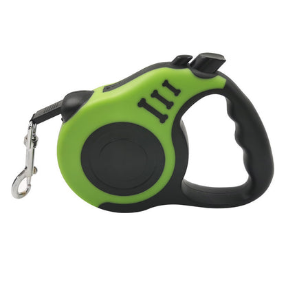 Pet Dog Automatic Retractable Leash Bone Printing